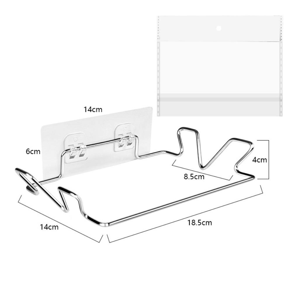Adhesive Mount Garbage Bags Storage Holder Stainless Steel Hanging Garbage Bags Rack Laundry Room