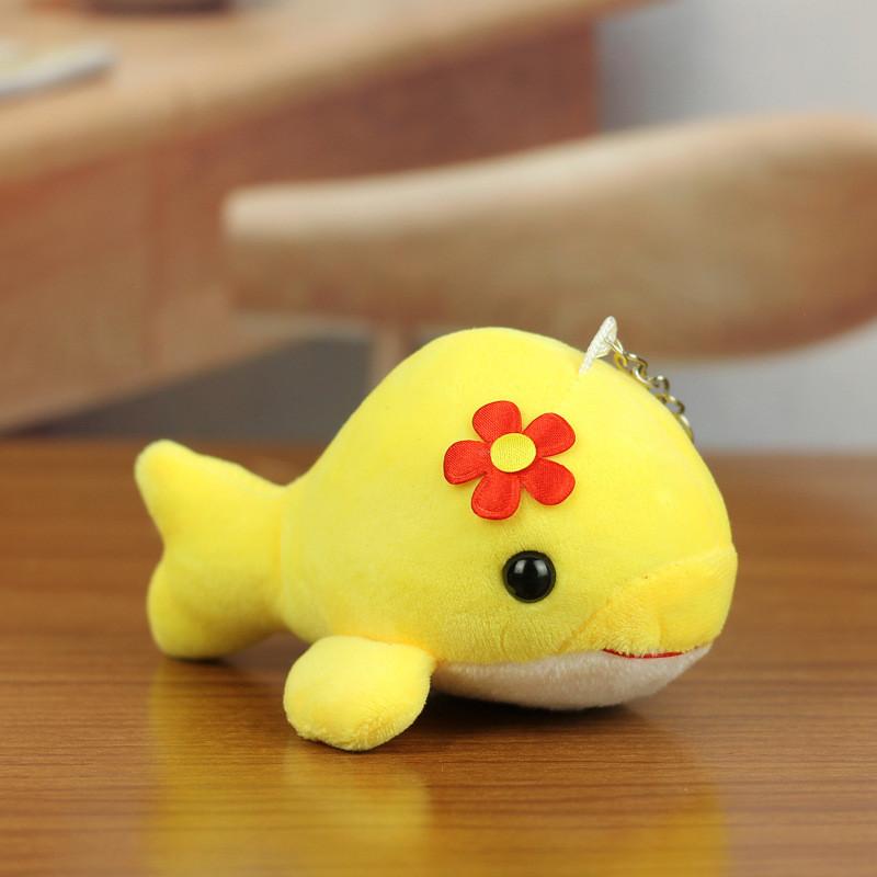 Очаровательная плюшевая игрушка-дельфин из мягкой ткани с коротким ворсом, идеально подходящая для детей и коллекционеров