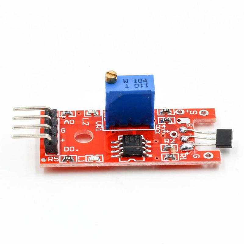 4-контактный модуль датчика подсчета скорости линейных магнитных переключателей Холла KY-024