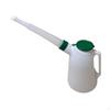 Oil Jug with Long Spout Dispenser Leakproof Practical Sturdy Lid Measuring for