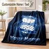Custom Text Flannel Blanket BIRMINGHAM CITY Football Print Warm Cozy Blanket Home Sofa Bedding
