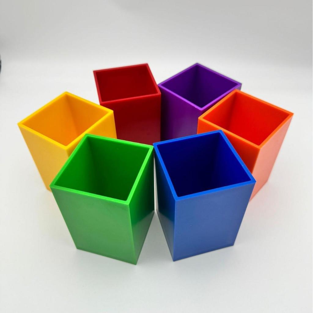 Акриловый держатель для ручек и кистей для макияжа - Многоцветный настольный стакан для хранения