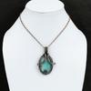 Amazonite Pendant Copper Wire Wrapped Pendant Real Gemstone Pendant Amazonite Copper Jewelry Handmade Pendant Gift For Mom Wire Wrap Jewelry