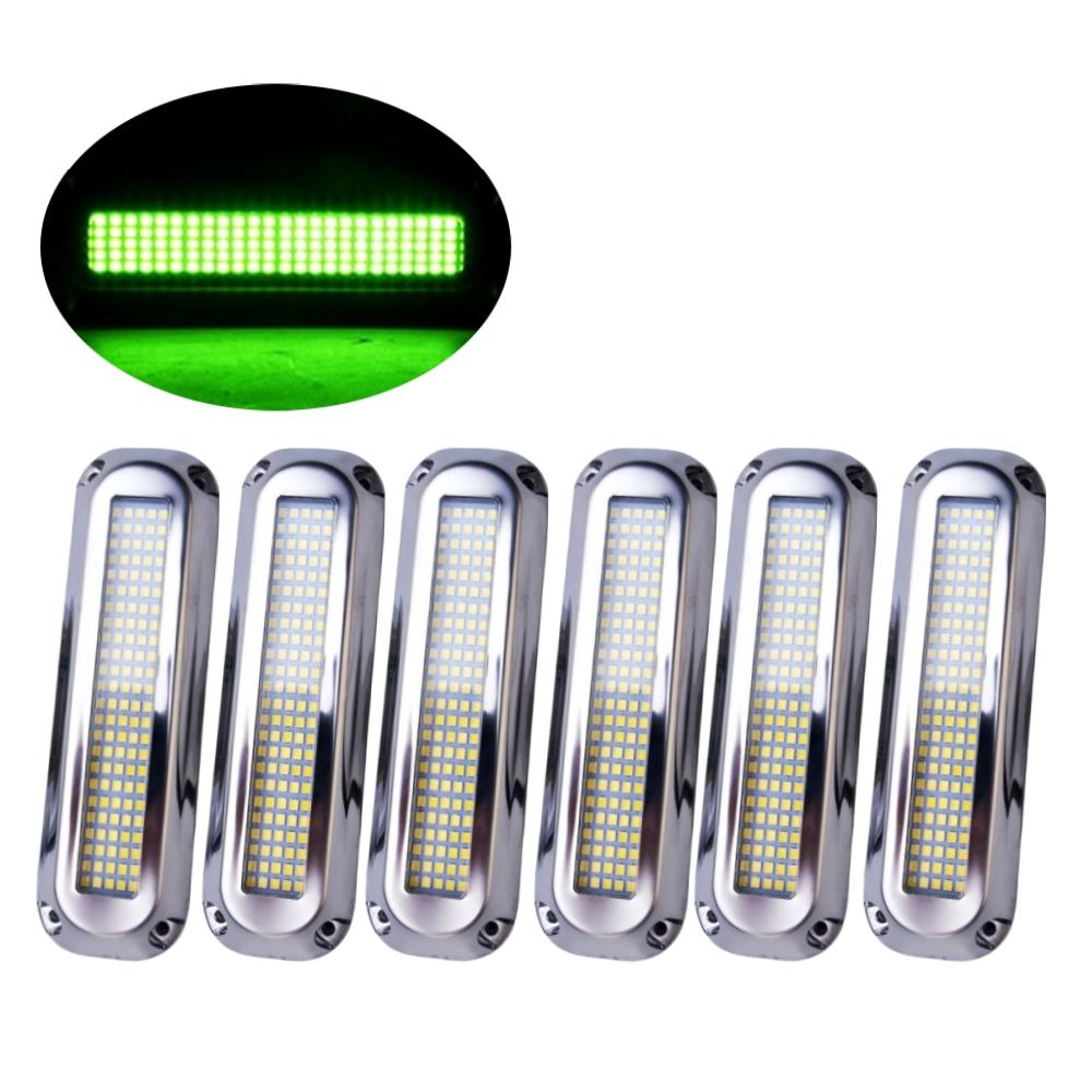 6PCS Underwater Boat Lights 120LED Submersible Navigation Lights 12v/24v  Led Waterproof Boats Lighting Yacht Marine Accessories