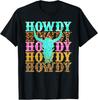 Западная Страна Леопард Howdy Череп Быка Ковбойская Родео Футболка Унисекс Футболка