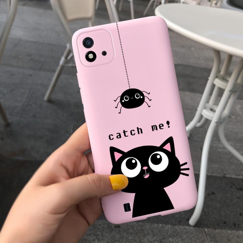 Канди Чехол для телефона Для Realme C11 2021 Чехол 6.52" Мультяшный Детский Девочка Задняя крышка Оболочка Для Oppo Realme C11 C 11 RMX3231 Силиконовый
