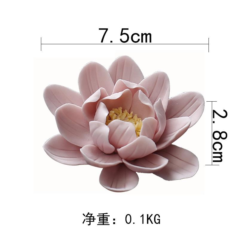 Lotus Incense Insert Household Agarwood Old Sandalwood Incense Incense Dispenser Ceramic Insert Incense Holder Incense Burner Incense Tray
