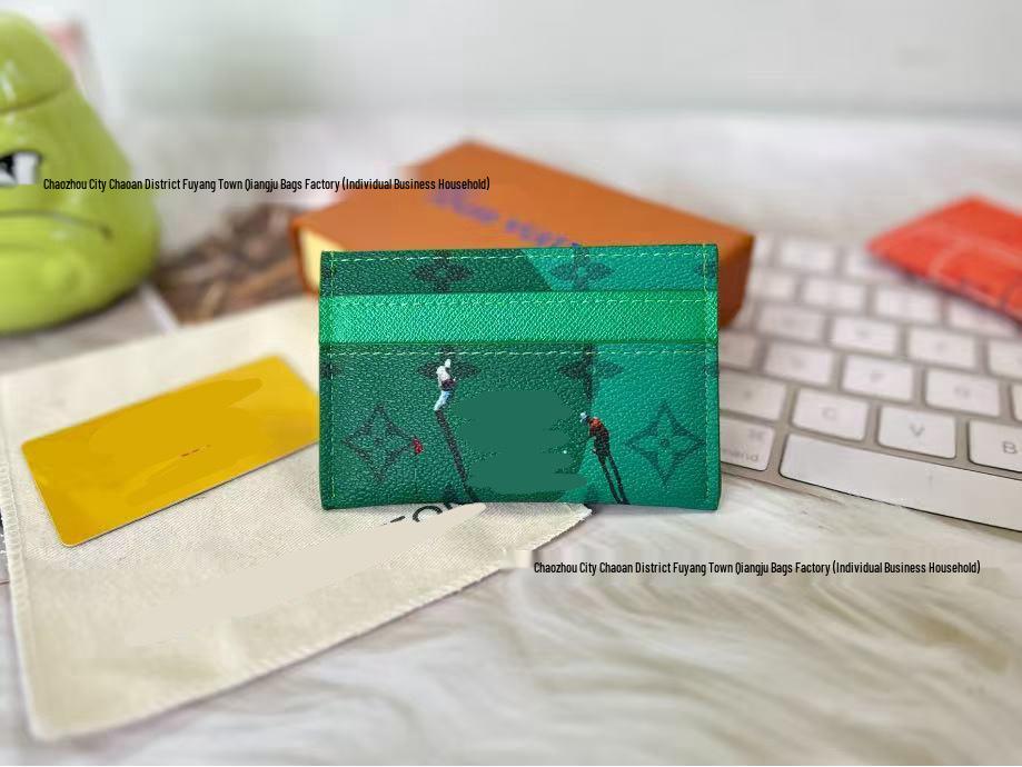 Цветной держатель для карт с граффити - Маленькая сумка из праздничной серии в стиле INS