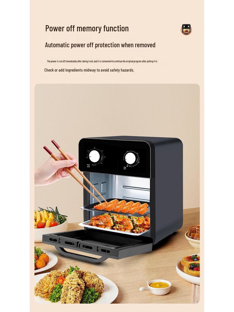 Smart Multifunctional Air Fryer Oven - Large Capacity for Baking & Frying