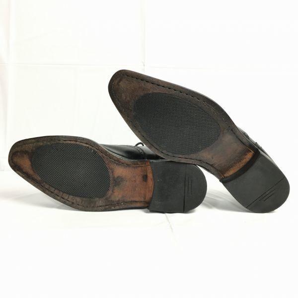 Roberta Valentino Сделано в Японии Полуброги с мыском Деловая обувь Черный Размер 24.5 Мужская(ИСПОЛЬЗОВАЛ)