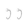 1Pair Exquisite Earring Piercing Ear Hook Ear Bone Ring Trendy Stud Earrings