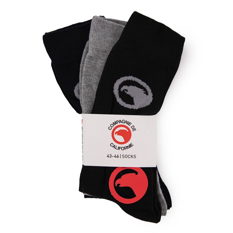 Длинные носки с напечатанным логотипом x3 Men's California Company