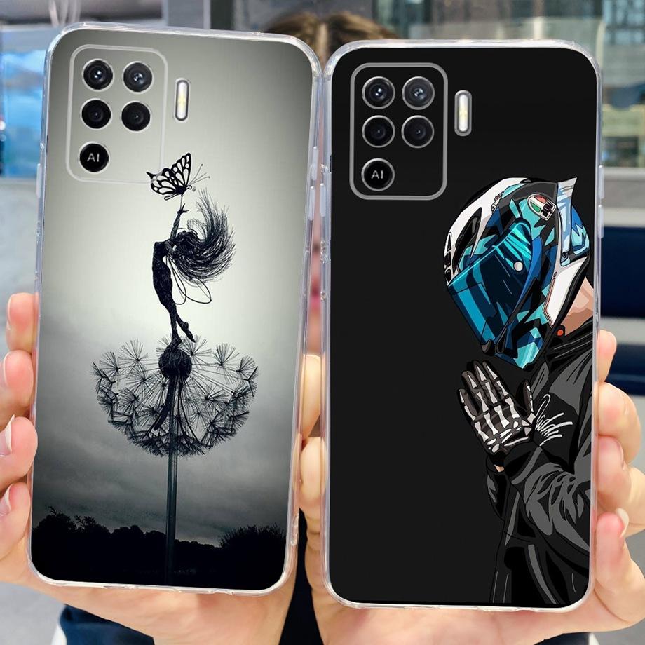 Чехол для телефона Oppo Reno5 Lite 5 Lite Мягкий ТПУ Силиконовый Fundas Oppo A94 4G 5G Чехол Дракон Мраморный Роскошный Девичий Рисунок Capa