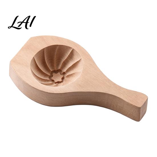 Handmade Bun Press Wooden Steamed Maker Mold Dough Pressing Tool for Buns Solid Kitchen Baking Gadget Wood Asian Dumpling Pastry Shaping And