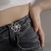 Zinc Zinc Alloy Tighten Waist Buckle Korean Style Brooch Jean Fit Tighten Buckles  Party Decoration
