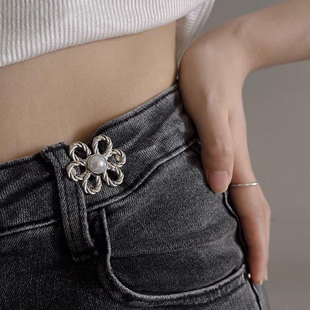 Zinc Zinc Alloy Tighten Waist Buckle Korean Style Brooch Jean Fit Tighten Buckles Party Decoration