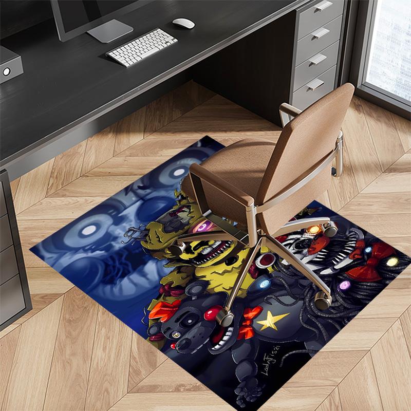 Five Nights at Freddy's Printed Absorbent Washable Carpet, Non-Slip Bathroom Mats, Kitchen Rugs, Yoga Mat,Living Room Entrance, Camping Picnic Rugs