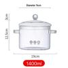 High-Capacity Borosilicate Glass Soup Pot with Double Handles for Electric Ceramic Stoves