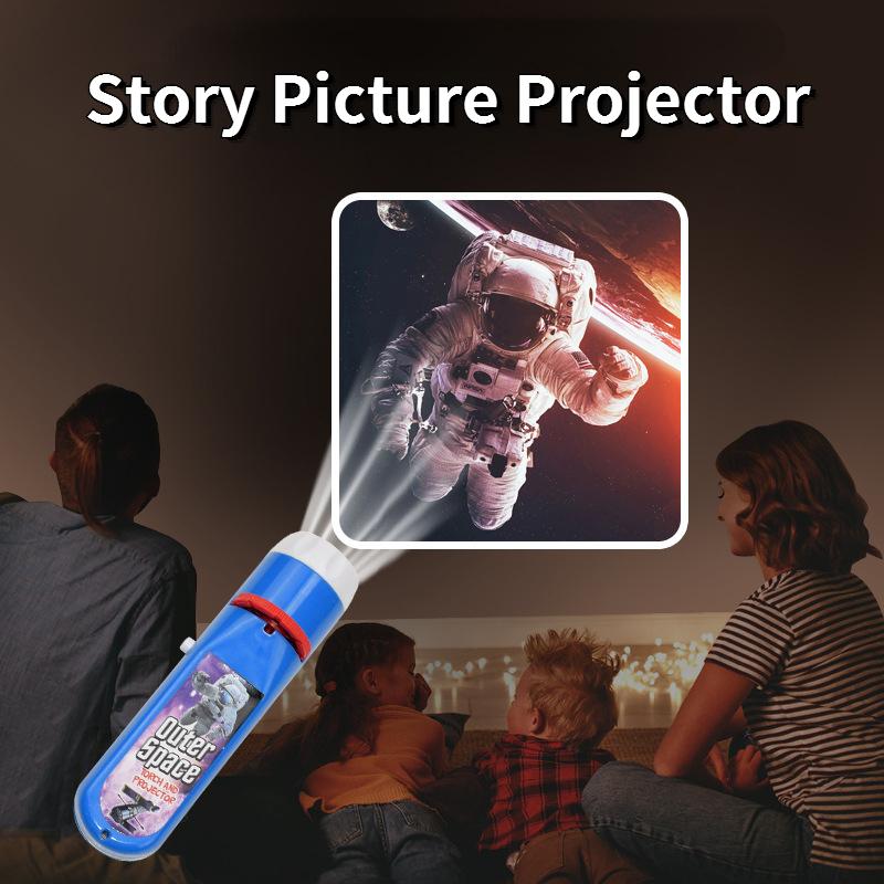 Children's Space Projector Story Machine Bedtime Story Pattern Flashlight Early Education Cognitive Toys
