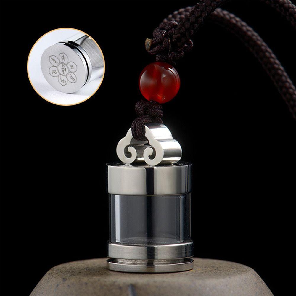 Aromatherapy Wishing Bottle Pendant Gold Silver Perfume Bottle Necklaces Creative Ashes Urn