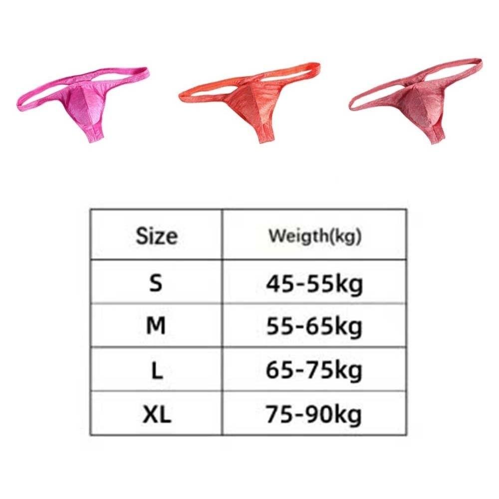 Soft Low Waist Men Thongs Solid Color Underpants Men's Panties Lingerie T-back Male Briefs Men