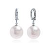 E478 12mm White Pearl Austrian One-Touch Earrings