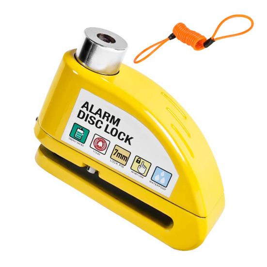 Bike Disc Brake Lock with Warning Rope High Decibels Anti-Theft Alarm Heavy Duty
