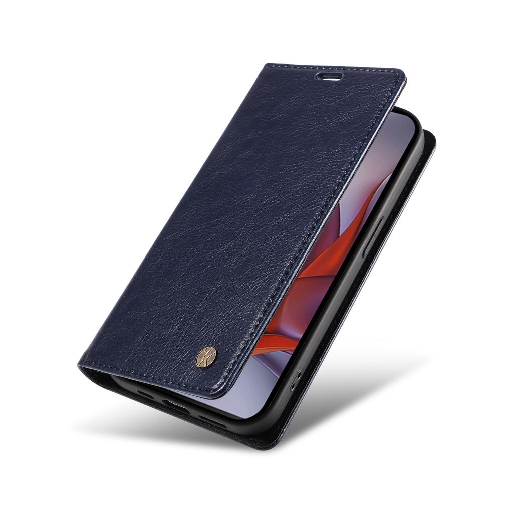 YIKATU YK-006 для Motorola Moto G75 5G чехол с магнитной застежкой кожаный чехол для телефона текстура личи