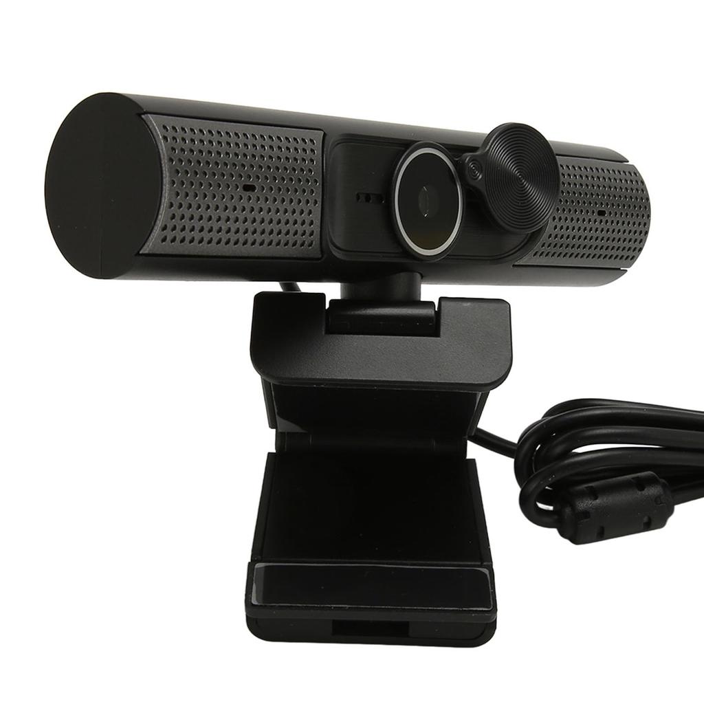 2K USB Webcam with Auto HiFi Speaker, No Reduction Mic, Plug and Play PC Camera for Video Chat On Desktop Laptop