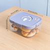 Refrigerator Food Preservation Box Clear Bread Box With Handle&Lid Moisture Proof Airtight Bread Food Container For Kitchen