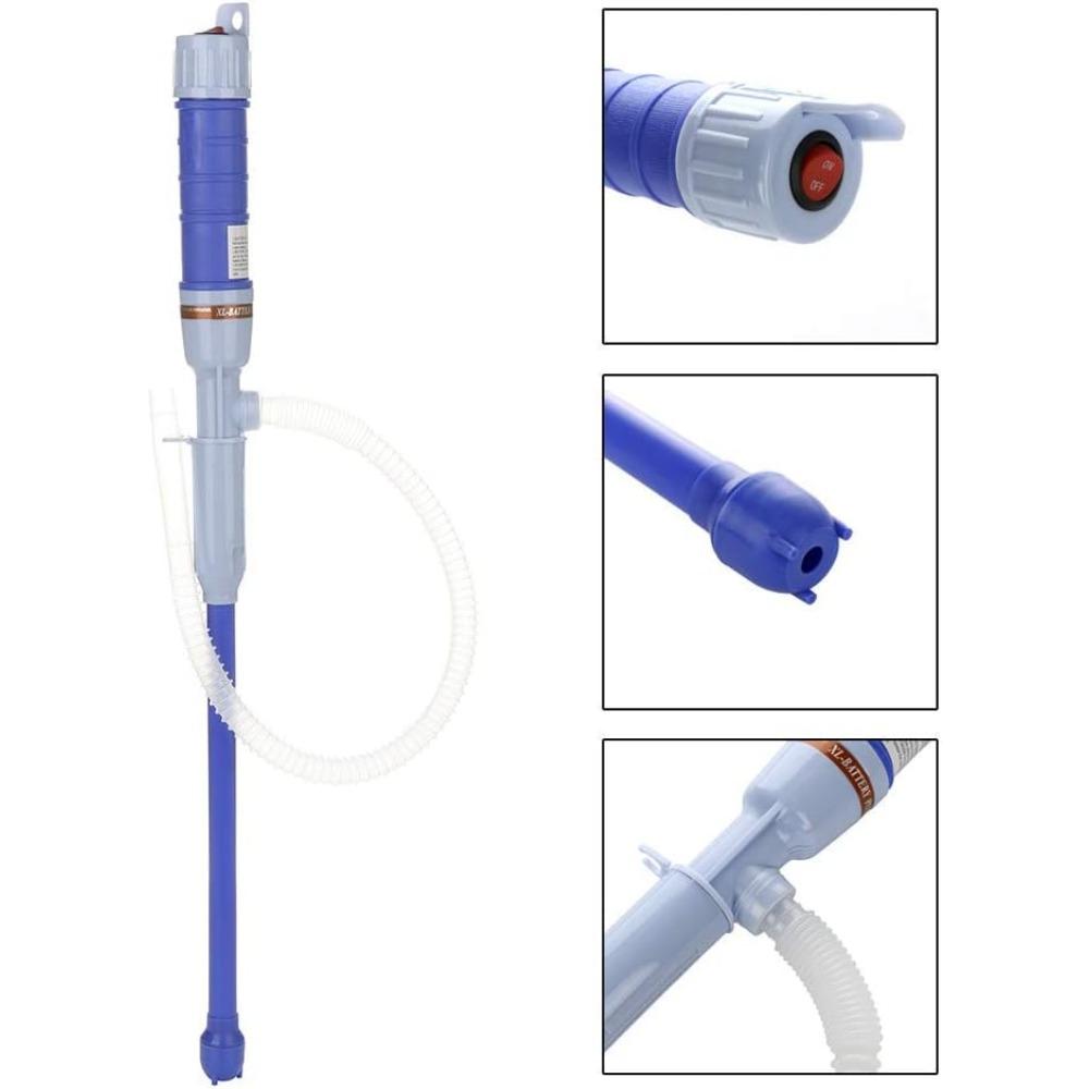 2 Pack Cordless Battery Powered Oil Extractor Pump, Portable Electric Self-Priming Liquid Transfer Pump with Suction Tube