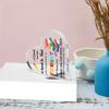 1Pc Acrylic Heart Plaque For Teacher'S Day Gifts, Best Teacher Ever Thank You,Paperweight Keepsake Gifts For Teacher Anniversary