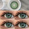 Eyeshare 2 шт. коричневые/серые/синие цветные контактные линзы для глаз натуральные зеленые косметические линзы
