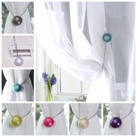 Mini Hemispherical Magnetic Window Curtain Buckle Tieback Clip Holder Home Decor