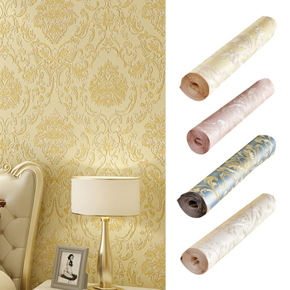 DIY Self Adhesive Wall Stickers Non-woven Fabric Decorative Contact Paper Wallpaper