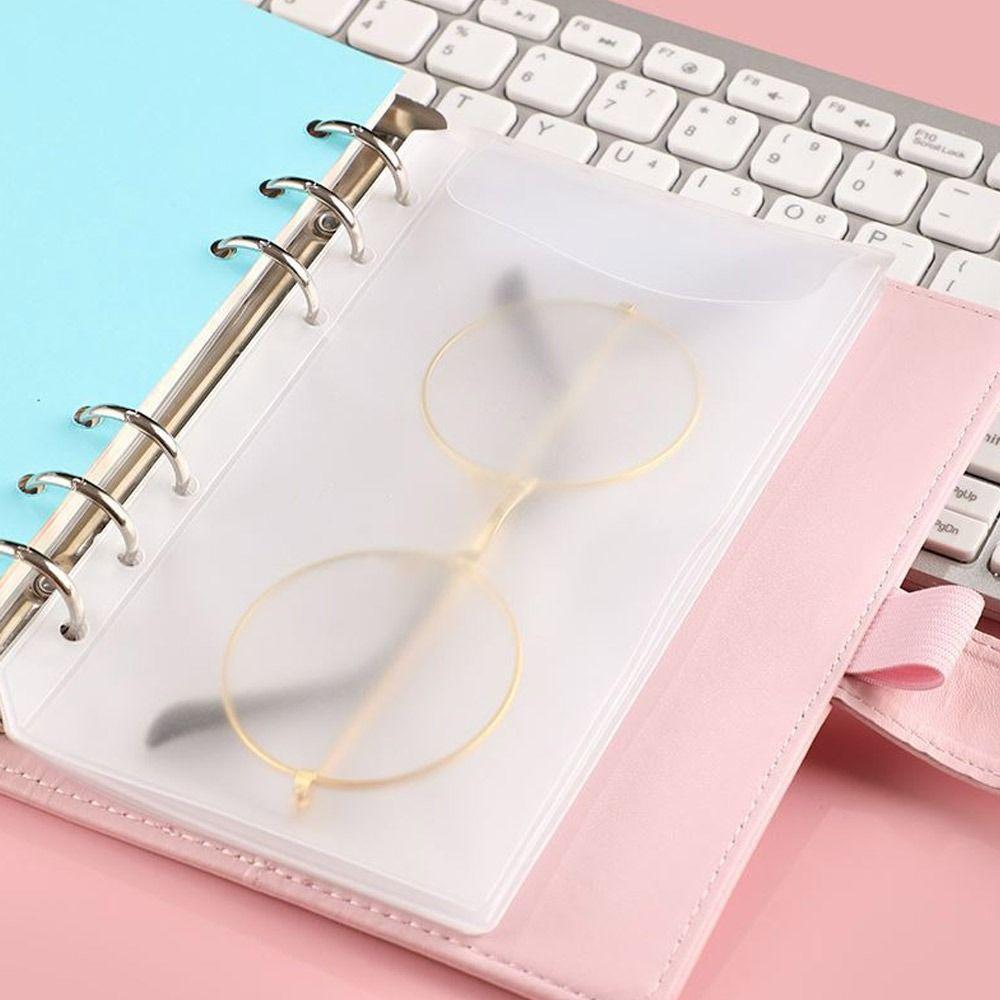 10Pcs A6 Loose-Leaf Card Package Hyaline Page Business Card Book Durable Budget Binder