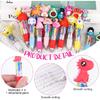 DIYASY 30 Pcs Mini Multicolor Ballpoint Pens, 4-in-1 Multicolored Retractable Pen Bulk Cute Animals Pens for Office Supplies Party Favors 15 Styles