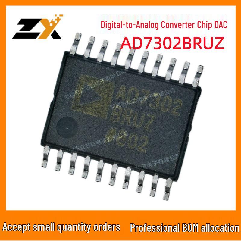 Original Spot AD7302BRUZ 8-Bit Digital-to-Analog Converter (DAC), 20-TSSOP, 2.7V-5.5V