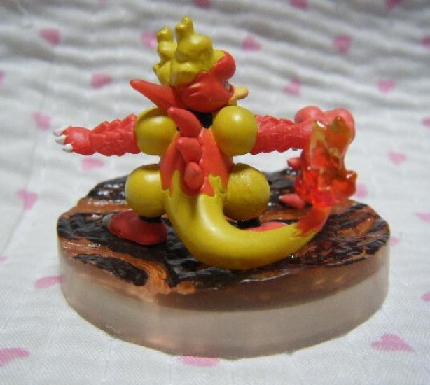 Takara Tomy National Edition 3D Encyclopedia 5 Figures Magmar with diorama Pokémon Pokémon Vol. (2 figures) [Magby & base]
