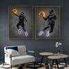 Canvas Art Print Neon Basketball Sport Posters Home Decoration Street Art Abstract Wall Art Picture Living Room Decor Painting