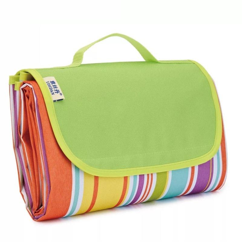 Outdoor Portable Picnic Blanket Waterproof Beach Cushion Mat Baby Sleeping Plaid Camping Mat Summer Travel Campingnkets 2 Size