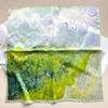 Scarf with print, women' synthetic silk, gift scarf, 70x70
