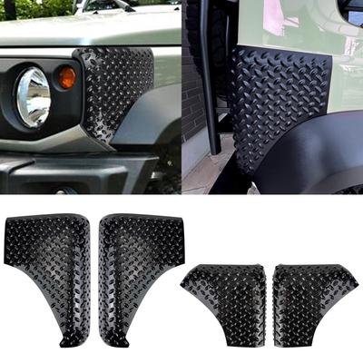 Защитные накладки на крылья/углы, Кастомный аэрокит для Jimny JB64 и Jimny Sierra JB74, Комплект из 4 штук, Передние и задние, Черные