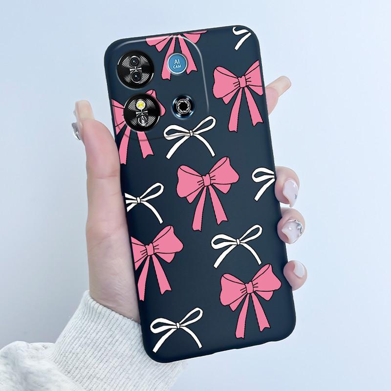 Для Oukitel C57S C57 Pro Plus Ultra Чехол BLU J12 Задняя крышка Милое Сердце Любви Кролик Черный ТПУ Мягкий Силикон Защитный Чехол для Телефона