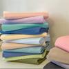Soft Cotton Sheet Anti Dust Mite Mattress Cover Anti-Bacteria Flat Sheets Pure Color Bed Sheets Simple and Thickened Skin Friendly Double Bed