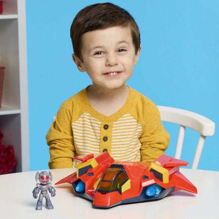 Jet-armure géante d'Iron Man, figurines de 7,5 cm, avec armure mecha et véhicule, super-héros jouets, Iron Man et ses Amis Extraordi