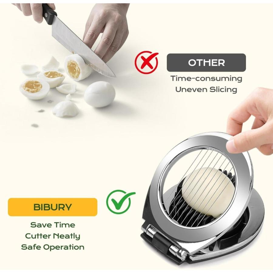 Heavy-Duty Egg Cutter Designed for Slicing Hard-Boiled Eggs, Strawberries, And Soft Fruits, Featuring Stainless Steel Wires And Three Slicing Options