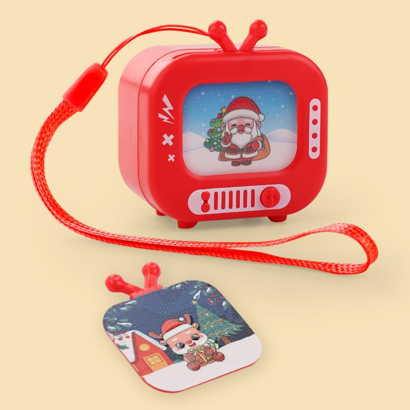 Childrens Cartoon Led Tv Pendant Light Sound Keychain Gift For Boys And Girls