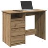 VidaXL Desk Artisan Oak 102x50x75 Cm Engineered Wood, Computer Desk, Standing Desk, Desk with Storage, 860471