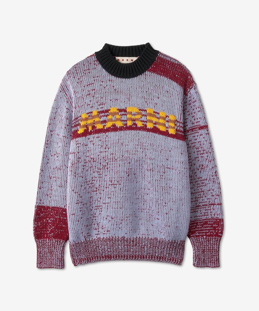 MARNI Logo Knit - Iris Blue / Gcmg0345Q0Ufwh13Mlb50